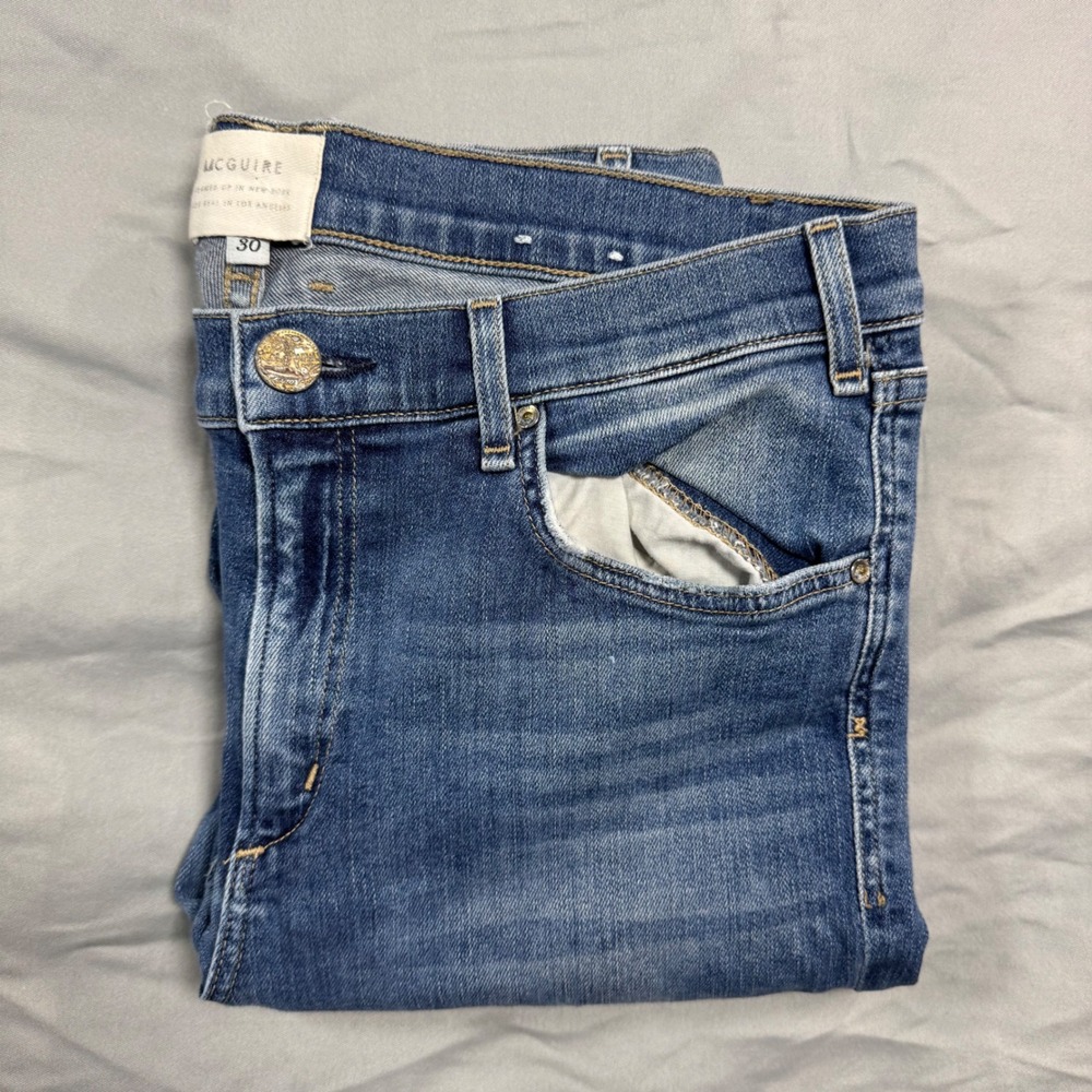MCGUIRE Skinny Jeans Women's Size 30 Blue Medium Wash Made in USA